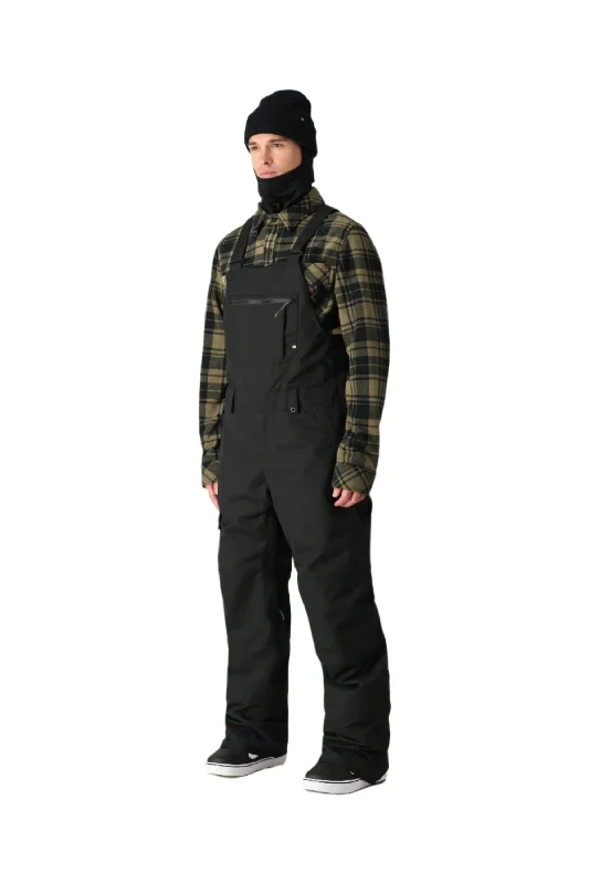 686 Hot Lap Insulated Bib Snowboard Pants Black 2025