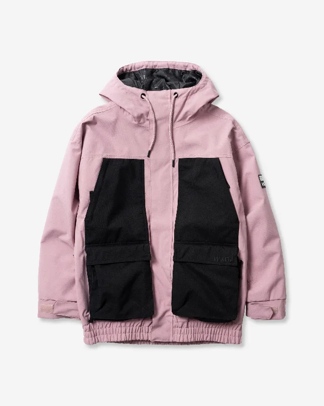 BICOLOR MULTI FULL ZIP JACKET - DUSTY PINK