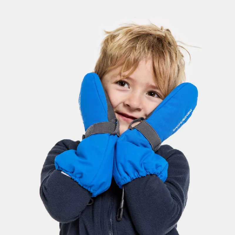 Didriksons Biggles Kids Ski Mittens - Caribbean Blue