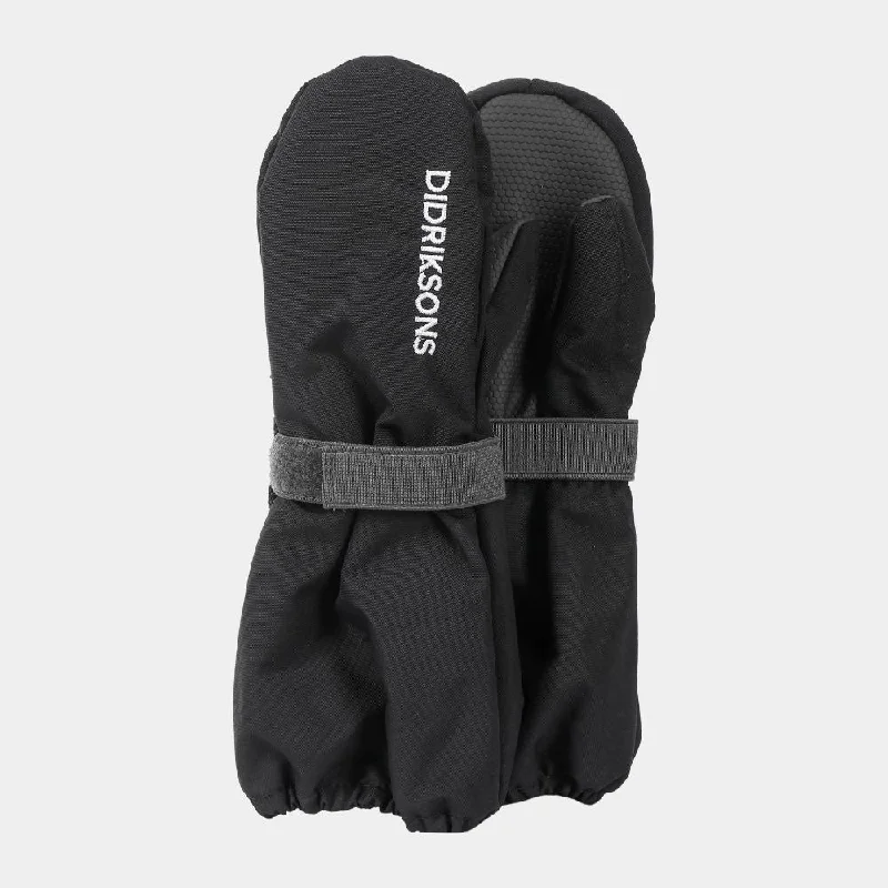 Didriksons Biggles Kids Ski Mittens - Black