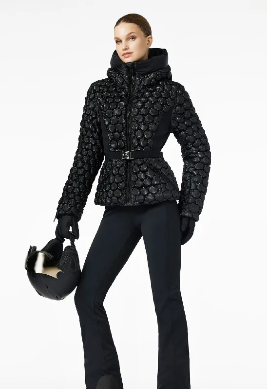 Goldbergh Monique Ski Jacket in Black with Hood