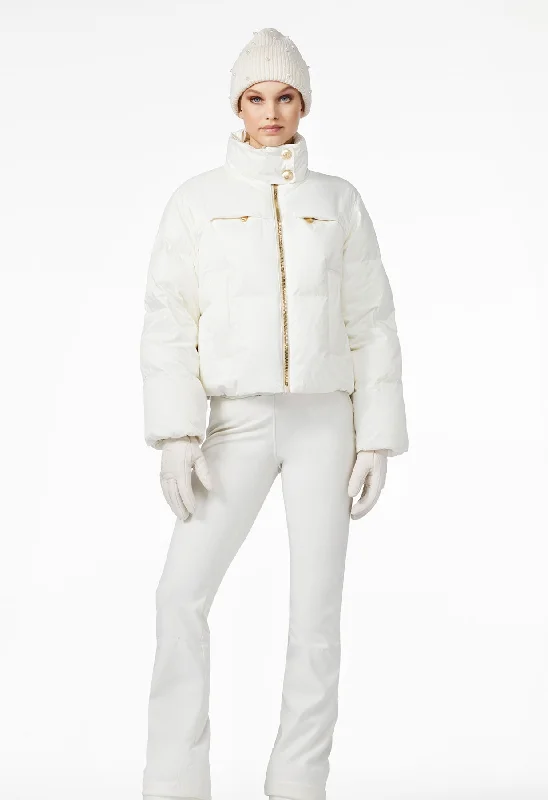 Goldbergh Queenie Down Ski Jacket in Cream