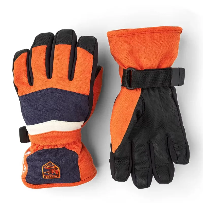 Hestra Atlas Gore-Tex Kids Ski Gloves - Brick Red