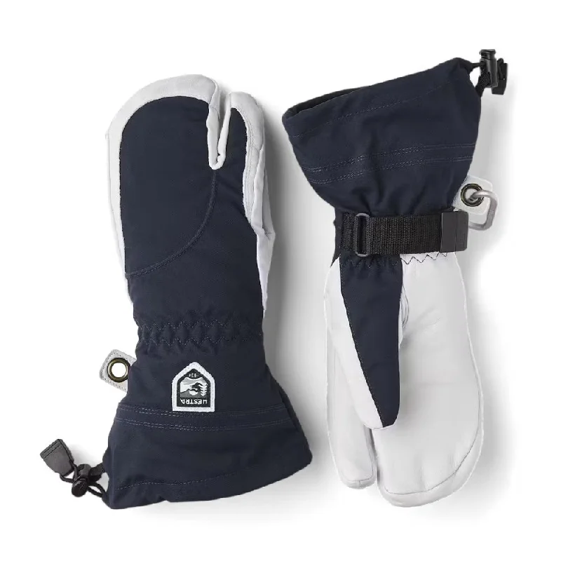 Hestra Heli Female 3-Finger Navy/Offwhite