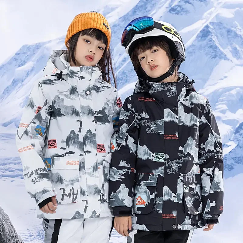 Hotian Children Hooded Insulated Snow Skiing Jacket