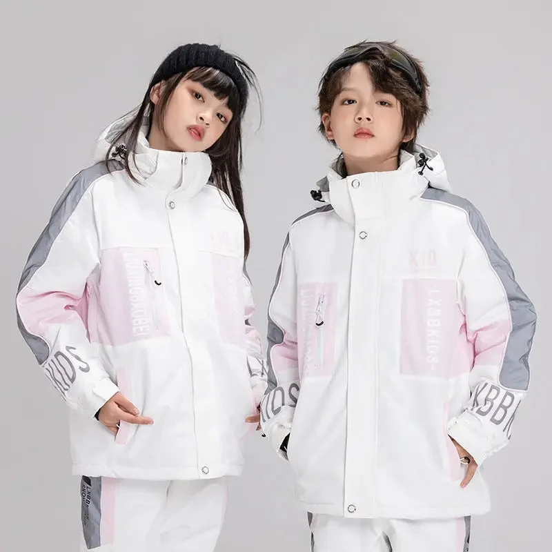 2024 Winter Kids Hooded Insulated Snow Jacket