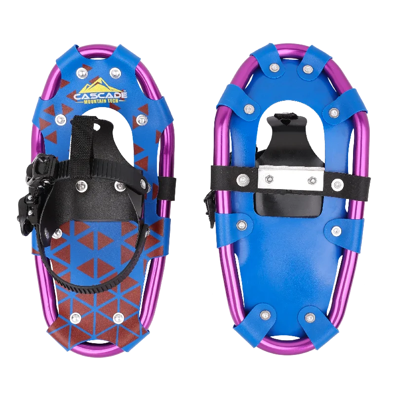 Lightweight Snowshoes for Kids in Purple & Blue