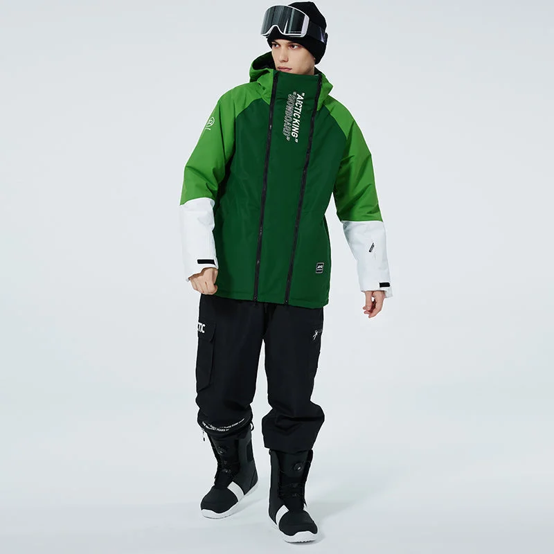 Men's Double Zippers Mountain Discover Snow Suits