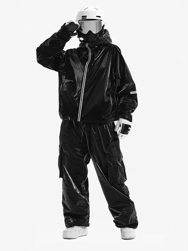 Men's Ld Ski Black Paint Graphene 3L Snowsuit Sets