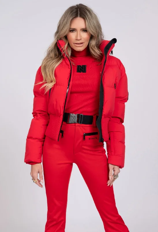 Nikkie Jolie Ski Turtle Neck in Red