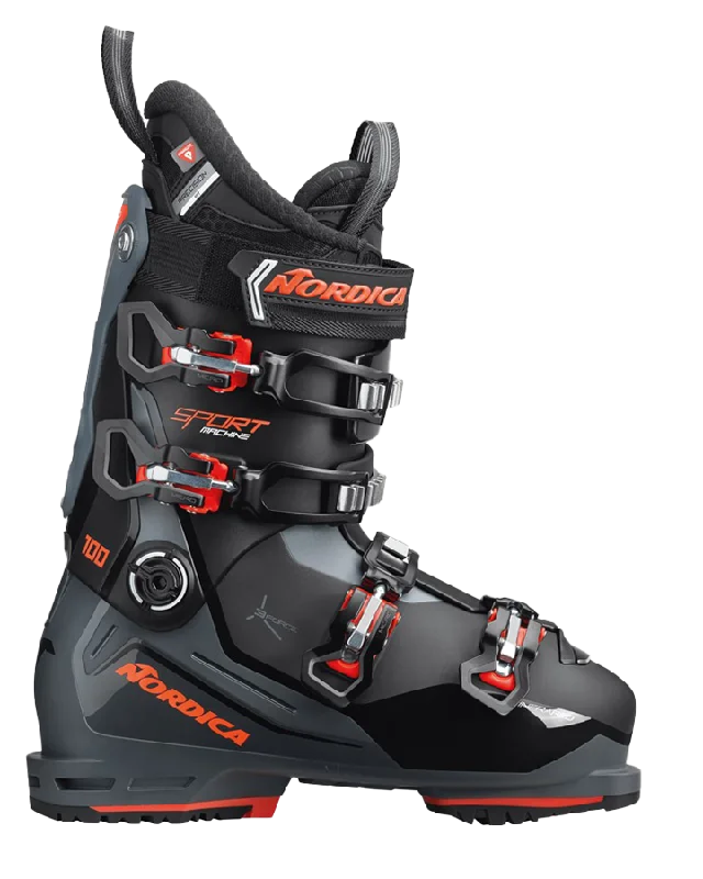 Nordica Sportmachine 3 100 (GW) Ski Boots - Black/Grey/Red - 2023