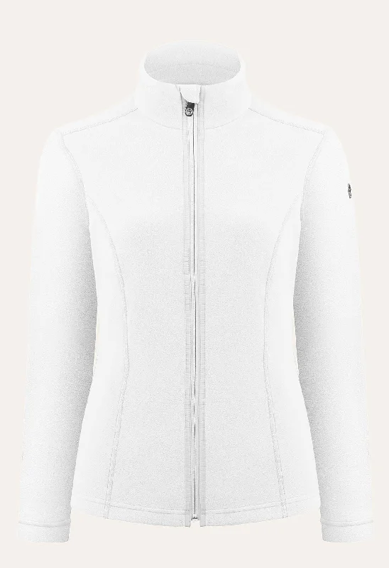 Poivre Blanc Micro Fleece Jacket in White