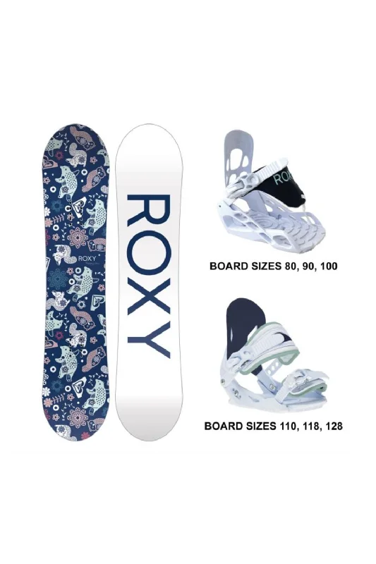 Roxy Poppy Snowboard Package (Board & Binding) - Little Girls' - 23-25