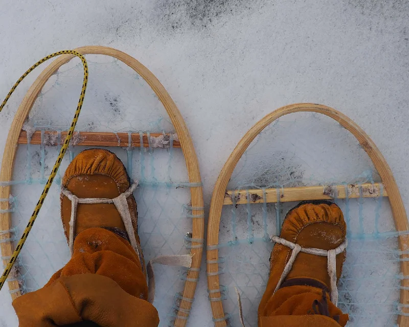 Traditional Snowshoes - Bear Paw and Huron - DIY Weaving Kit