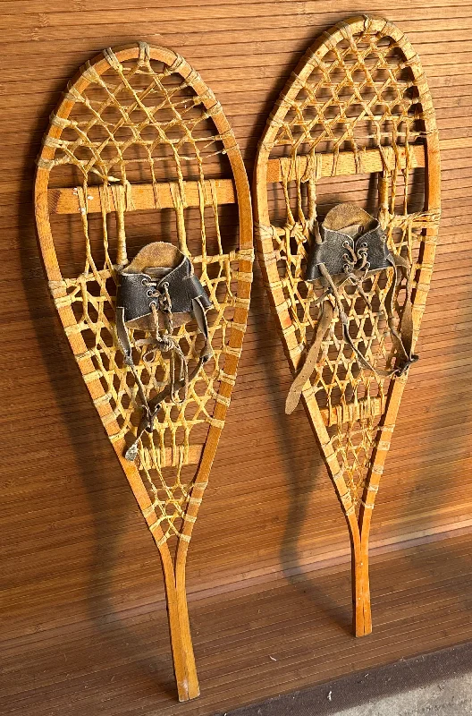 Vintage Wood Snowshoes for Decor