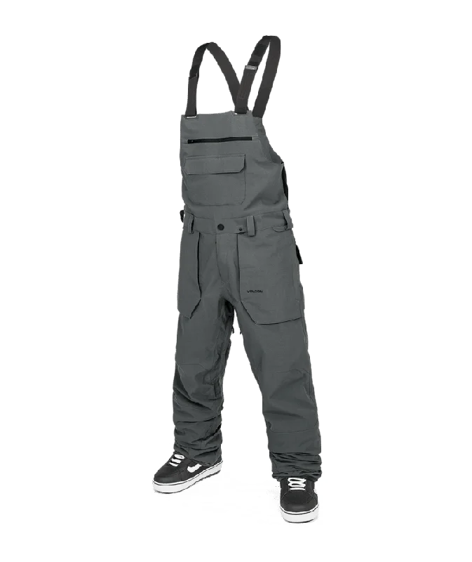 VOLCOM Roan Bib Overall Snowboard Pants Charcoal 2025