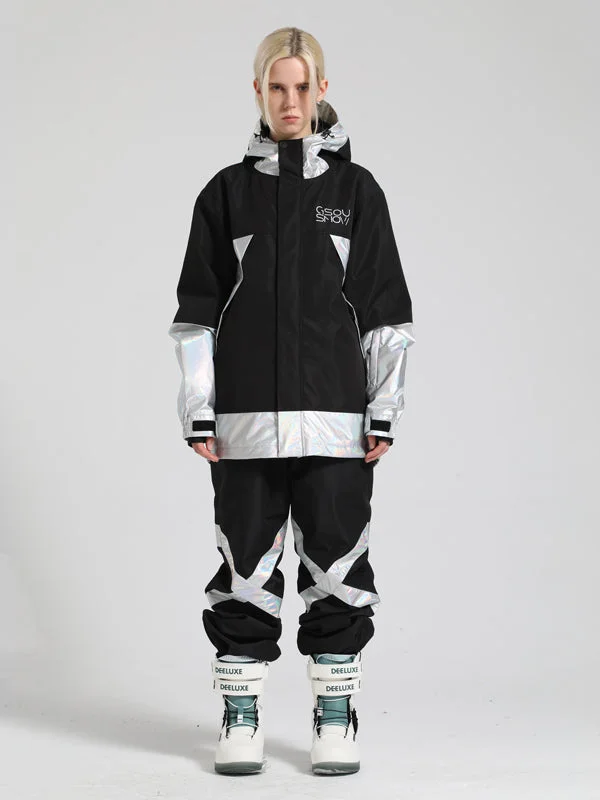 Women's Gsou Snow Glowing Snowboard Jacket & Pants Sets