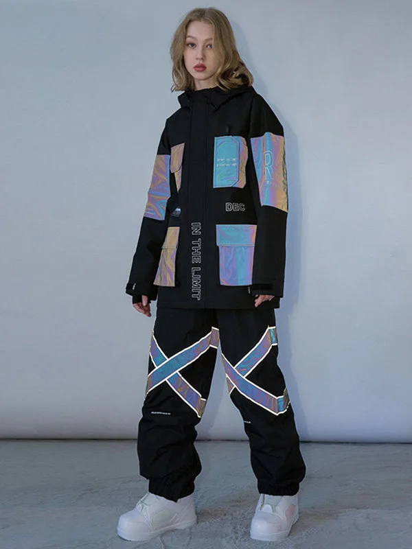 Women's RAWRWAR Winter Space Reflective Snowboard Jacket & Pants